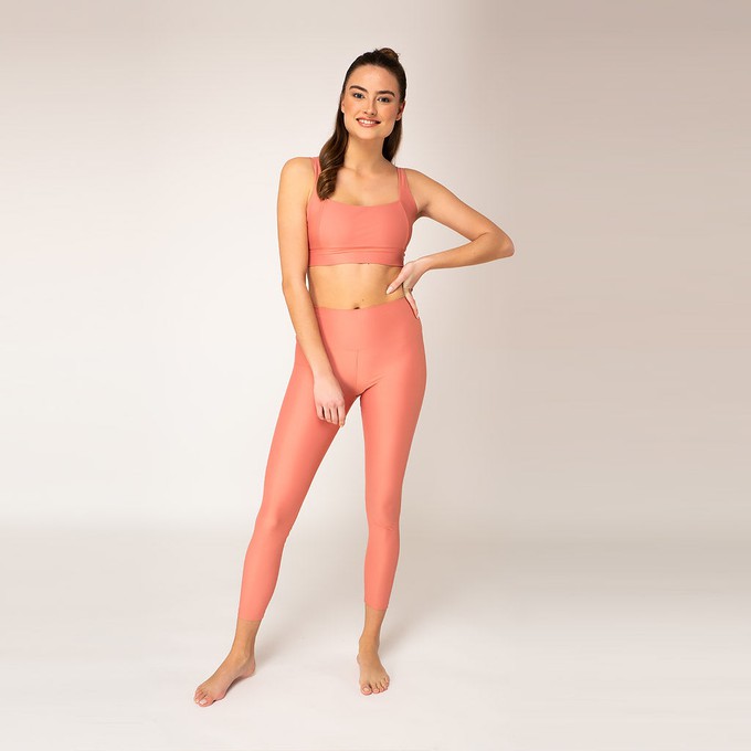 High Waist Leggings - peach from Woodlike Ocean