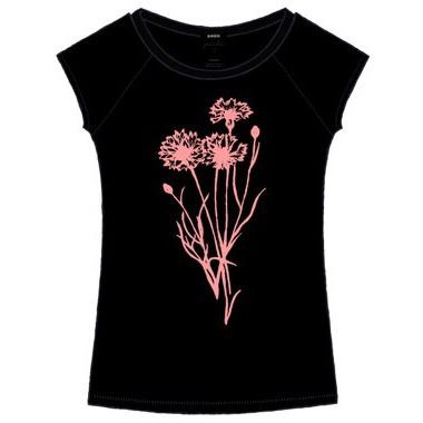 Päälä | t-shirt dandelion zwart-roze from WWen