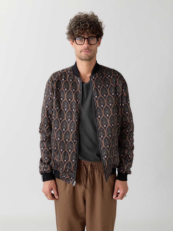 Oskar Reversible Bomber Jacket metropolis/black from Yahmo