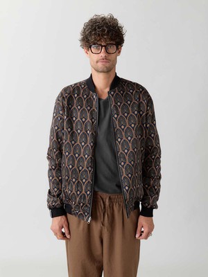 Oskar Reversible Bomber Jacket metropolis/black from Yahmo