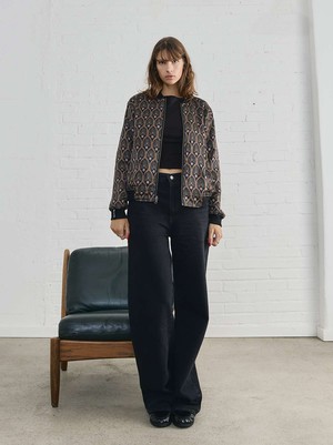 Elsa Reversible Bomber Jacket Metropolis/Black from Yahmo