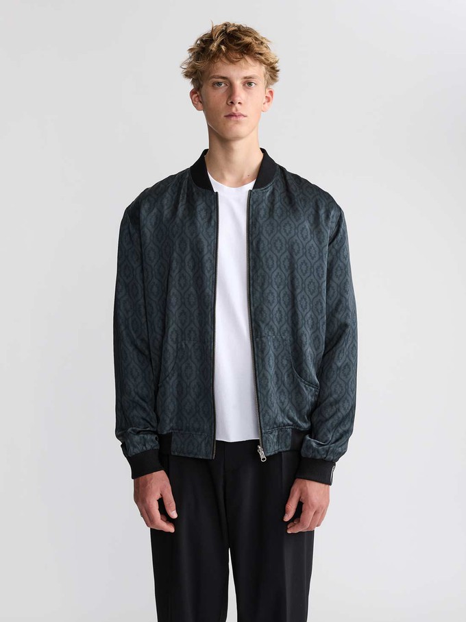 Laslo Reversible Bomber Jacket Opal/Black from Yahmo