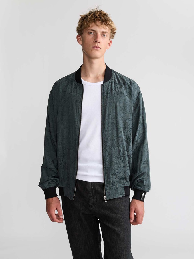 Laslo Reversible Bomber Jacket Eclipse/Black from Yahmo
