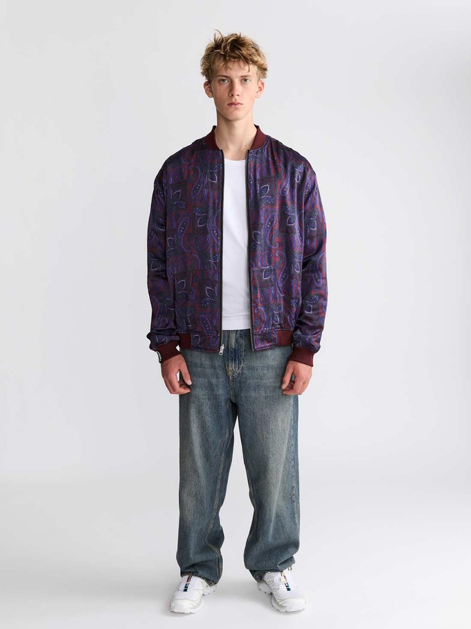 Oskar Reversible Bomber Jacket Orchid/Wine from Yahmo