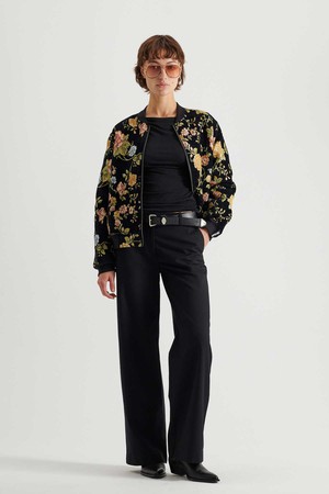 Berta Reversible Bomber Jacket antique/black from Yahmo