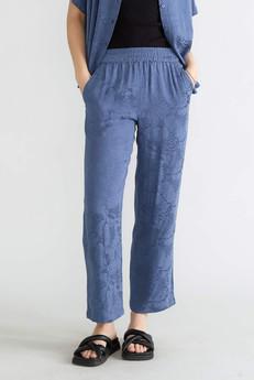zen indigo Luxurious Everyday Pants via Yahmo