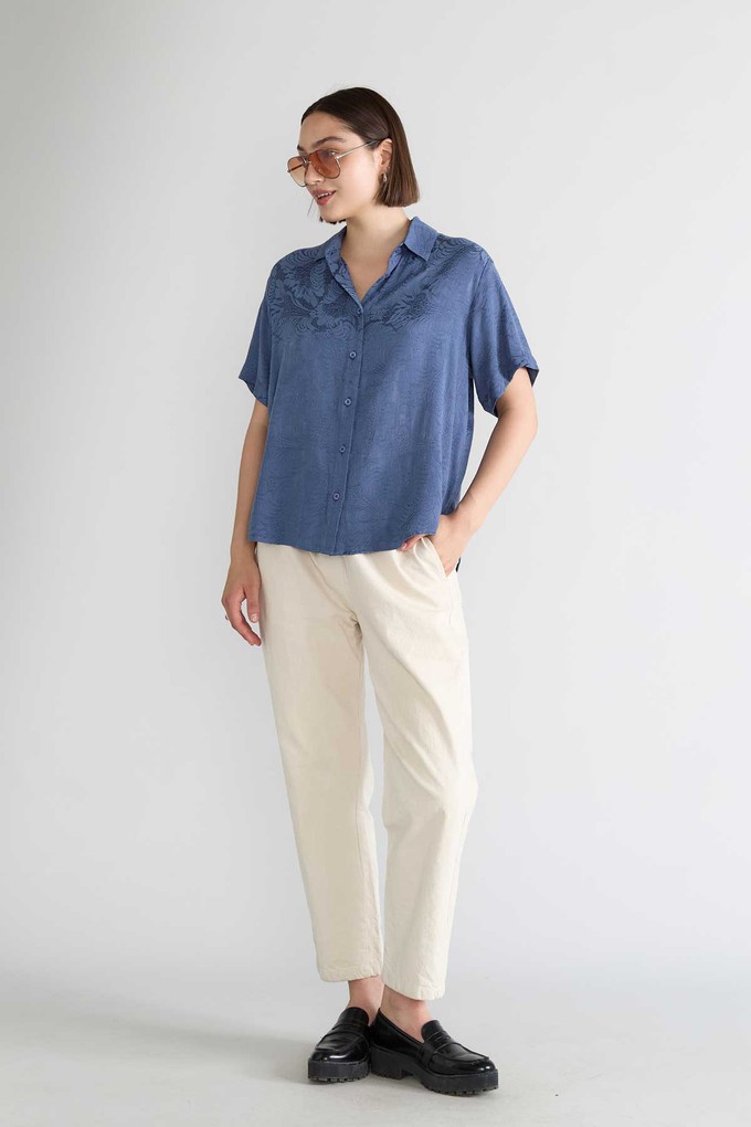 Lotte Shirt Zen Indigo from Yahmo