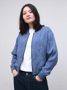 Lene Reversible Bomber Jacket zen indigo/blue via Yahmo