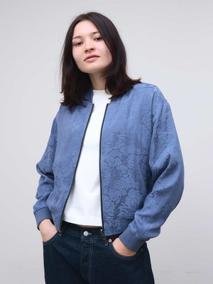 Lene Reversible Bomber Jacket zen indigo/blue from Yahmo