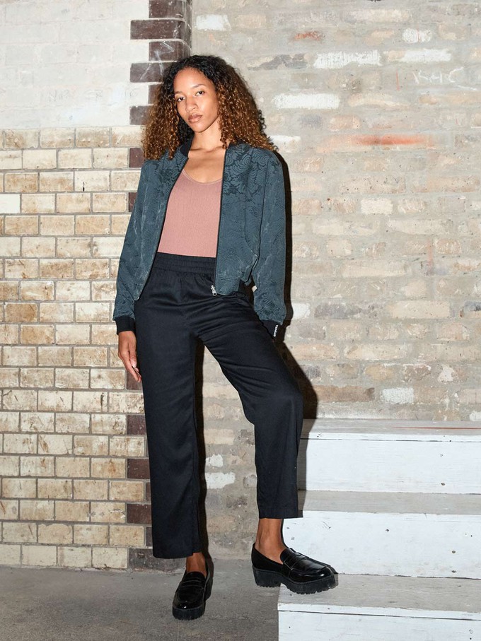 Ruth Reversible Bomber Jacket Eclipse/Black from Yahmo