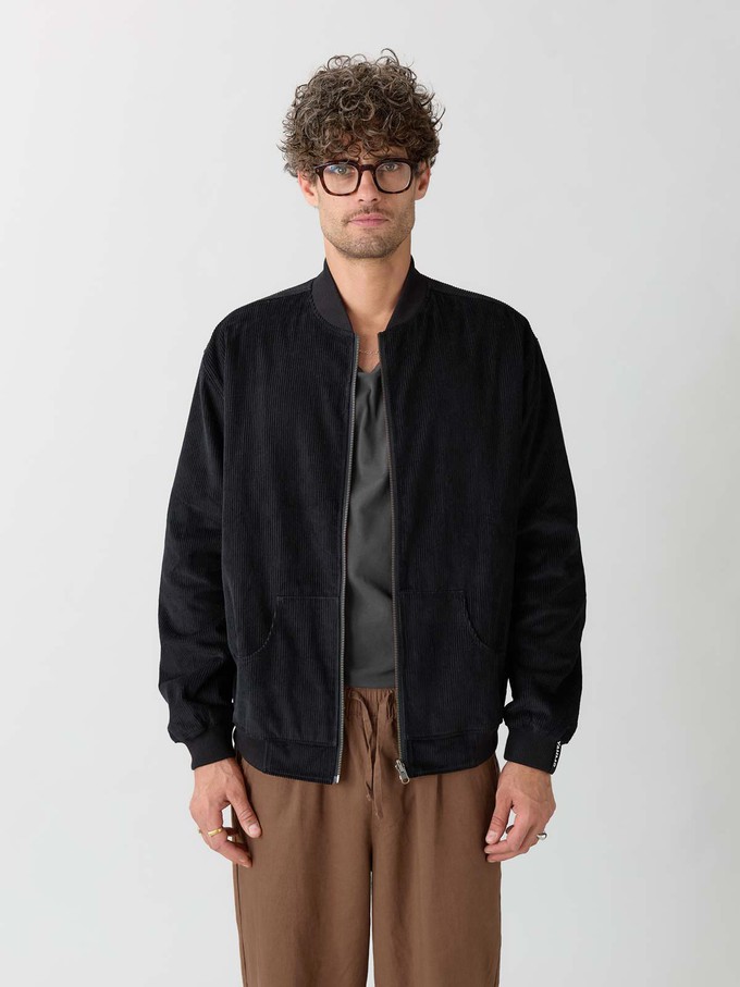 Oskar Reversible Bomber Jacket metropolis/black from Yahmo