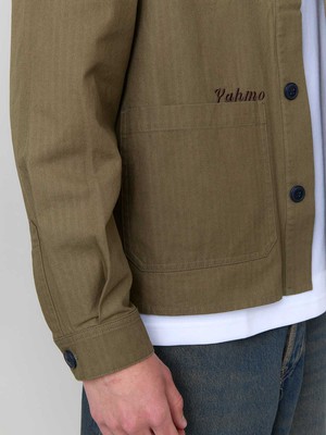 Fritz Embroidered Workwear Jacket olive from Yahmo