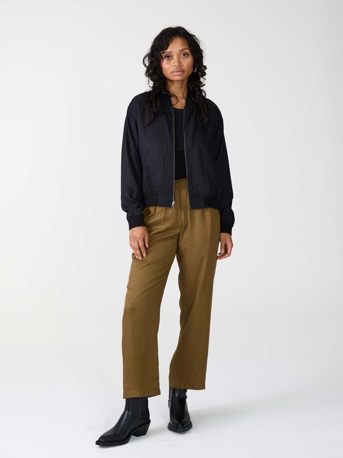 Lene Reversible Bomber Jacket Onyx/Black from Yahmo