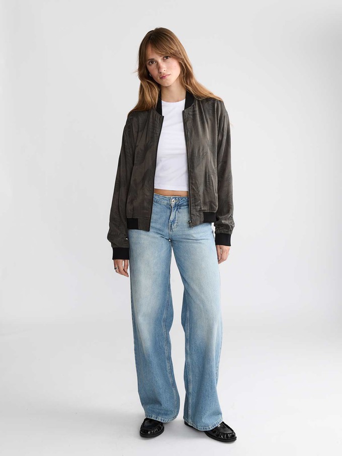 Lene Reversible Bomber Jacket Onyx/Black from Yahmo