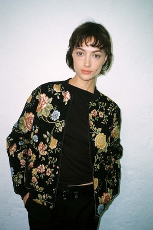 Berta Reversible Bomber Jacket antique/black from Yahmo
