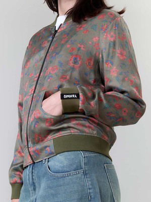 Ruth Reversible Bomber Jacket daydream/olive from Yahmo