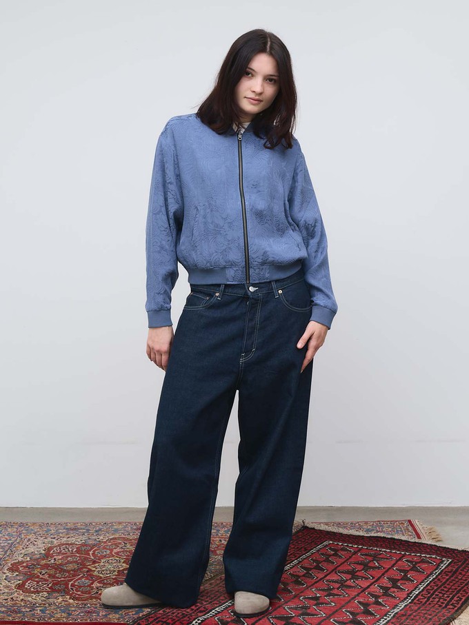 Lene Reversible Bomber Jacket zen indigo/blue from Yahmo