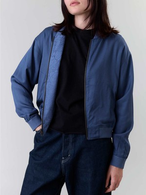 Lene Reversible Bomber Jacket zen indigo/blue from Yahmo