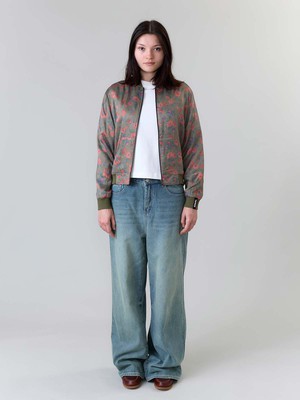 Ruth Reversible Bomber Jacket daydream/olive from Yahmo