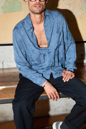 Hans Shirt zen indigo from Yahmo