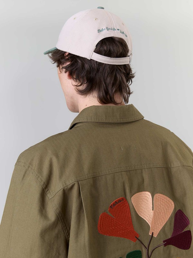 Fritz Embroidered Workwear Jacket olive from Yahmo