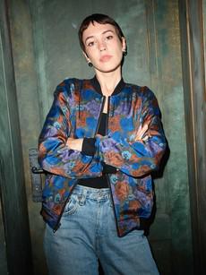 Elsa Reversible Bomber Jacket bloom/olive via Yahmo