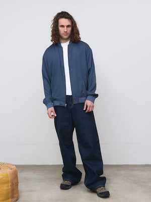 Fred Reversible Bomber Jacket zen indigo/blue from Yahmo