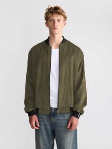 Oskar Reversible Bomber Jacket Bird/Olive via Yahmo