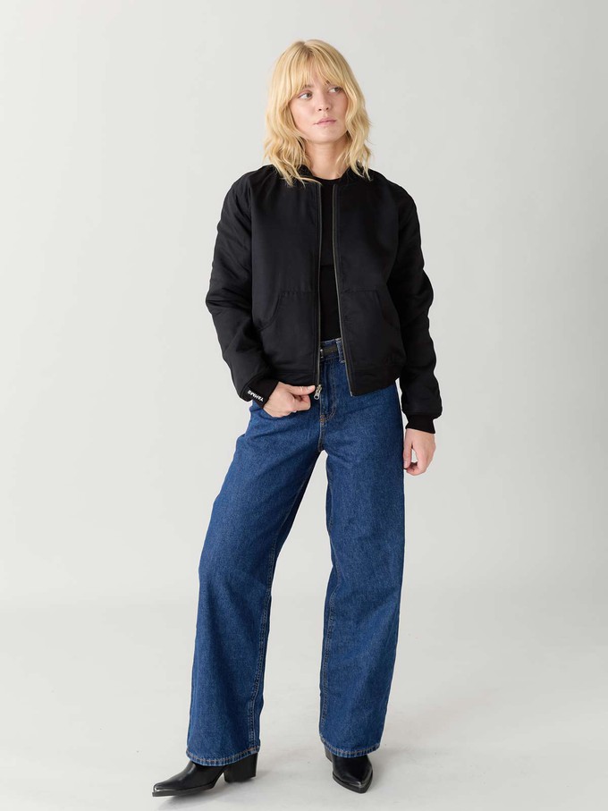 Berta Reversible Bomber Jacket antique/black from Yahmo