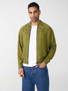 Fred Reversible Bomber Jacket moss/black via Yahmo