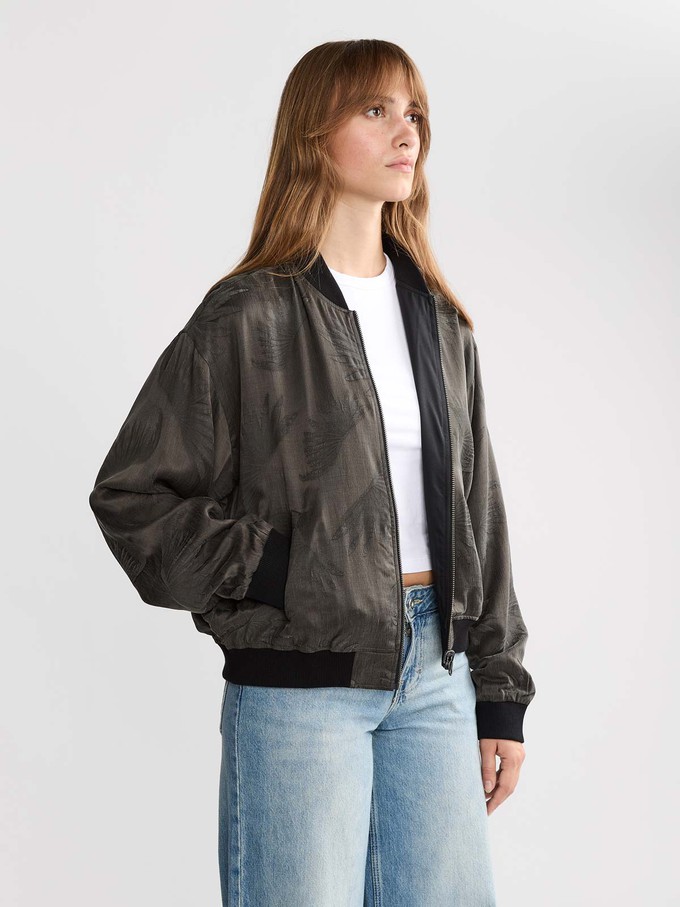 Lene Reversible Bomber Jacket Onyx/Black from Yahmo