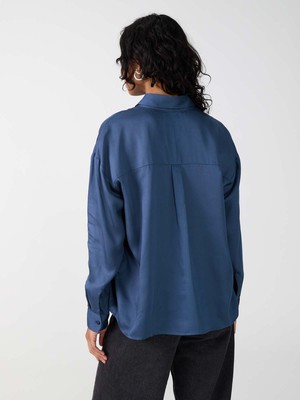 blue Shirt made from TENCEL Lyocell from Yahmo