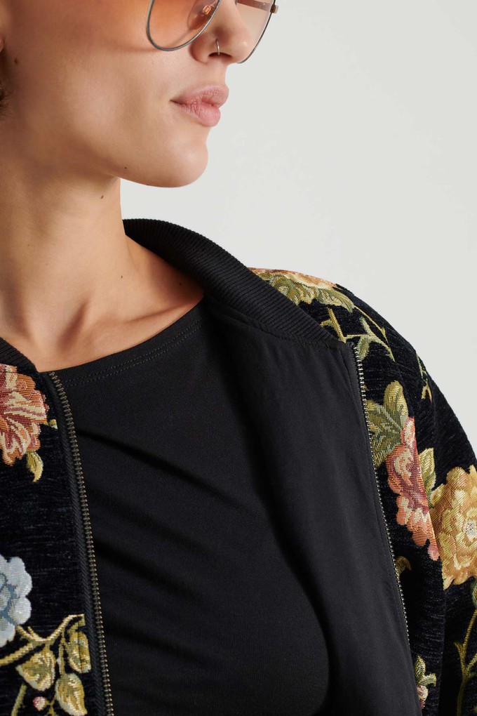 Berta Reversible Bomber Jacket antique/black from Yahmo