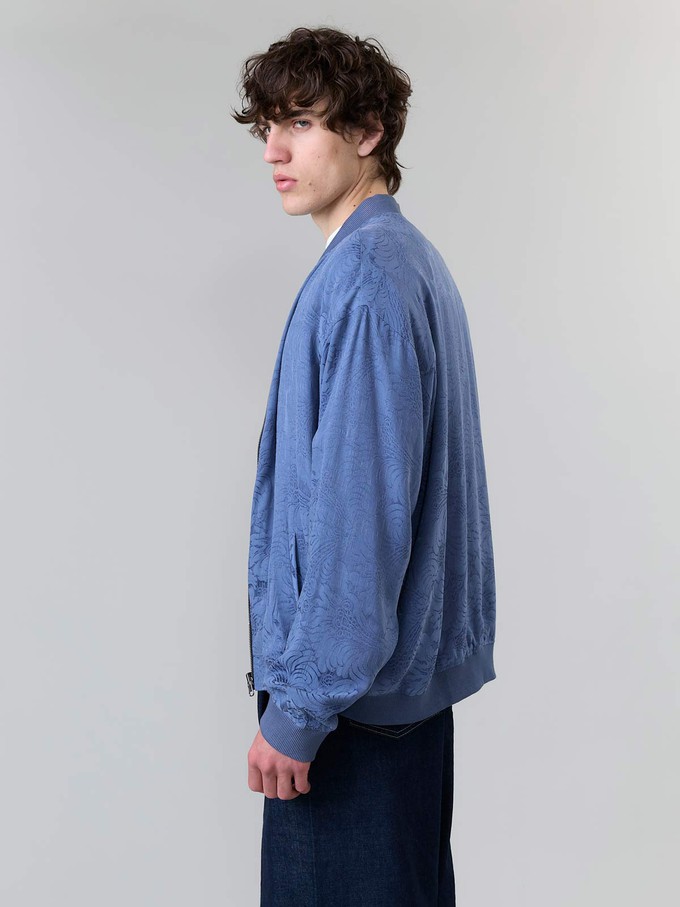 Fred Reversible Bomber Jacket zen indigo/blue from Yahmo