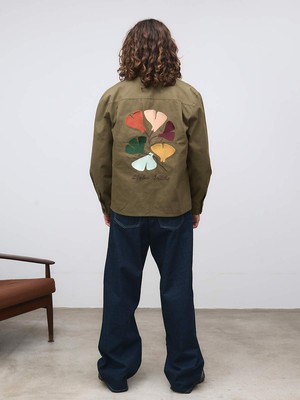 Fritz Embroidered Workwear Jacket olive from Yahmo