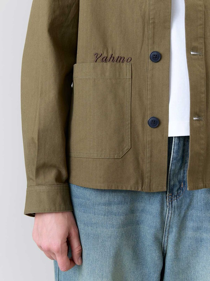 Otti Embroidered Workwear Jacket olive from Yahmo