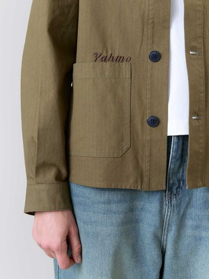 Otti Embroidered Workwear Jacket olive from Yahmo