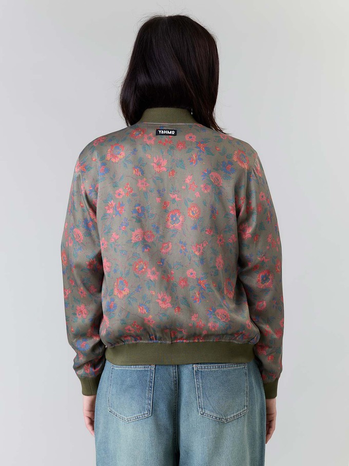 Ruth Reversible Bomber Jacket daydream/olive from Yahmo