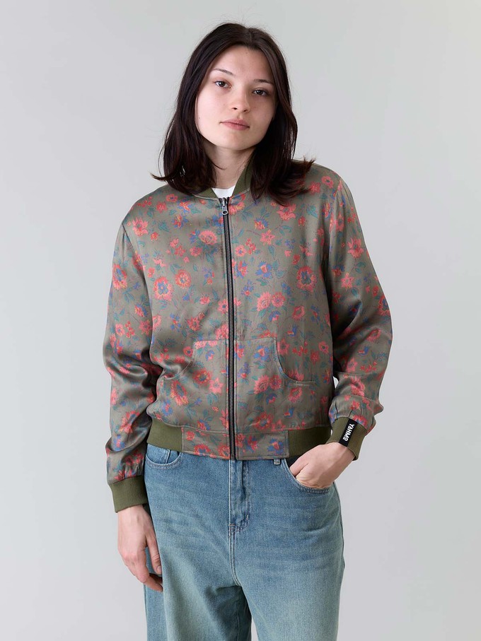 Ruth Reversible Bomber Jacket daydream/olive from Yahmo