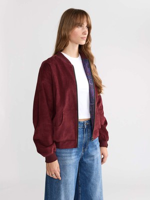 Elsa Reversible Bomber Jacket Orchid/Wine from Yahmo