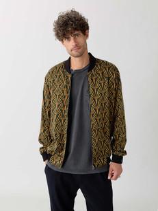 Laslo Reversible Bomber Jacket artdeco/black via Yahmo