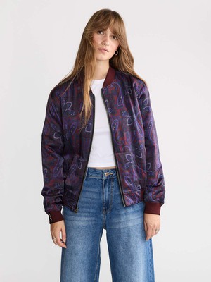 Elsa Reversible Bomber Jacket Orchid/Wine from Yahmo