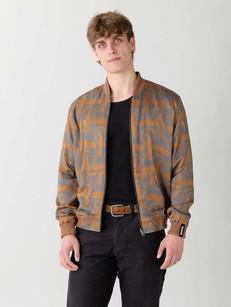 Laslo Reversible Bomber Jacket nouveau/pine via Yahmo