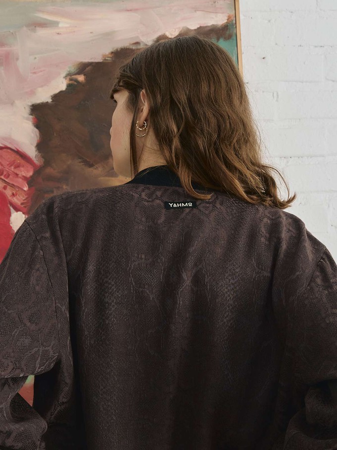 Ruth Reversible Bomber Jacket Cobra/Black from Yahmo