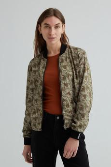 Ruth Reversible Bomber Jacket chestnut/black via Yahmo