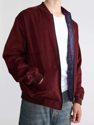 Oskar Reversible Bomber Jacket Orchid/Wine from Yahmo