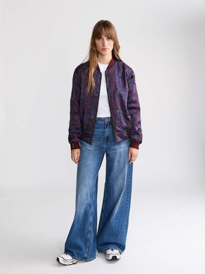 Elsa Reversible Bomber Jacket Orchid/Wine from Yahmo