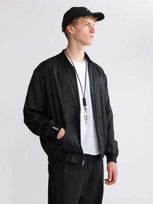 Laslo Reversible Bomber Jacket Opal/Black from Yahmo