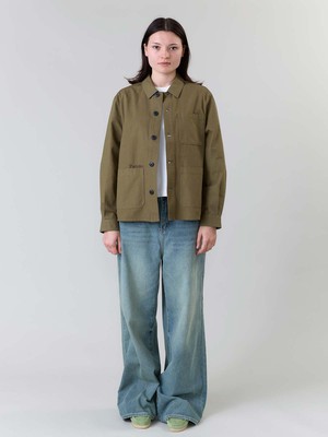 Otti Embroidered Workwear Jacket olive from Yahmo