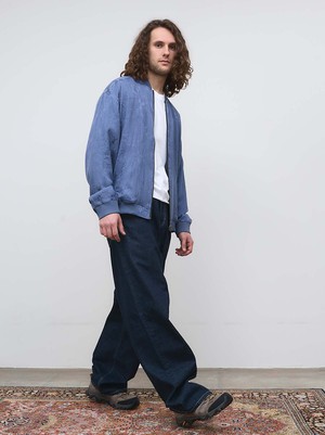 Fred Reversible Bomber Jacket zen indigo/blue from Yahmo